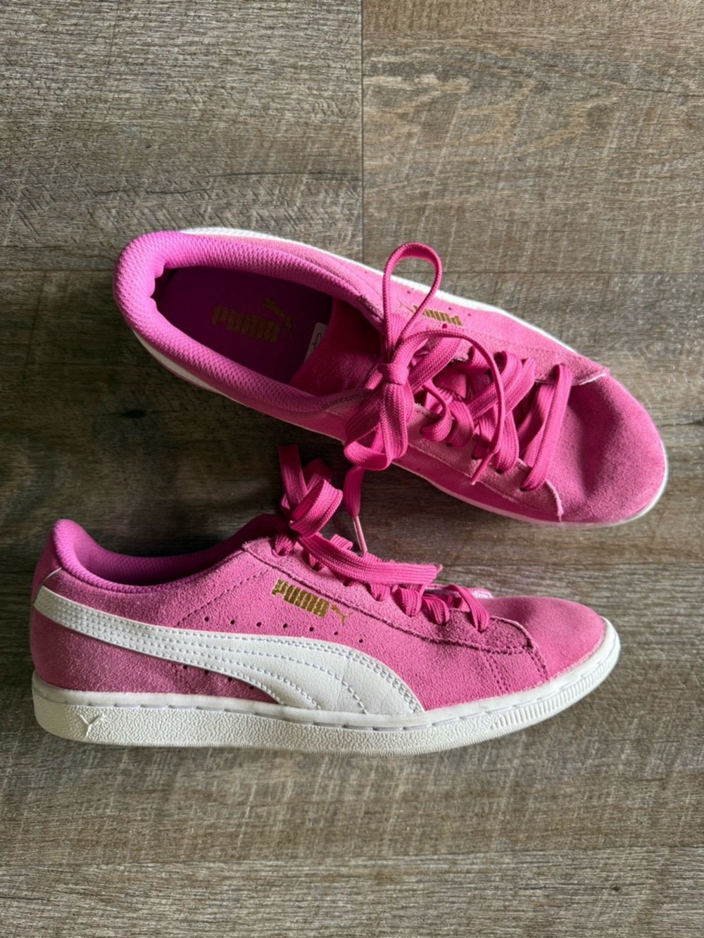 Puma pink suede sneakers 38